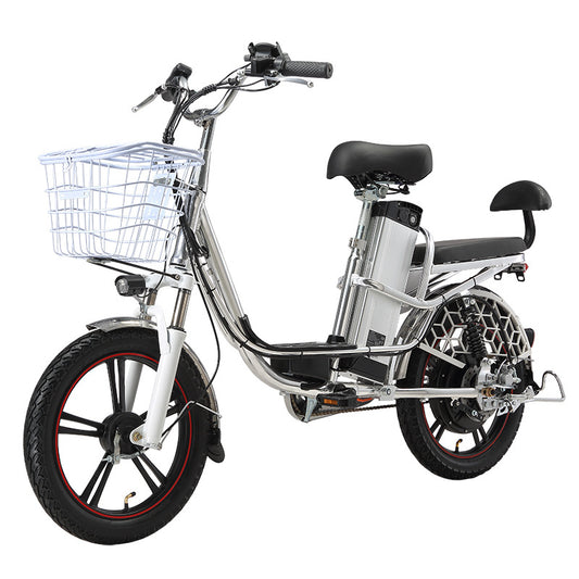 E18 Foreign Trade Cross-Border Manufacturers Take-out Electric Bicycle Take-out Battery Car18Inch Load Pulling Electric Power Bicycle