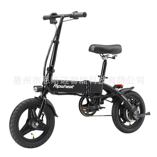 E1401 Inch Folding Power Bicycle Lithium Electric Car Small Ultra-Light Portable Driving Battery Car Folding Electric Car